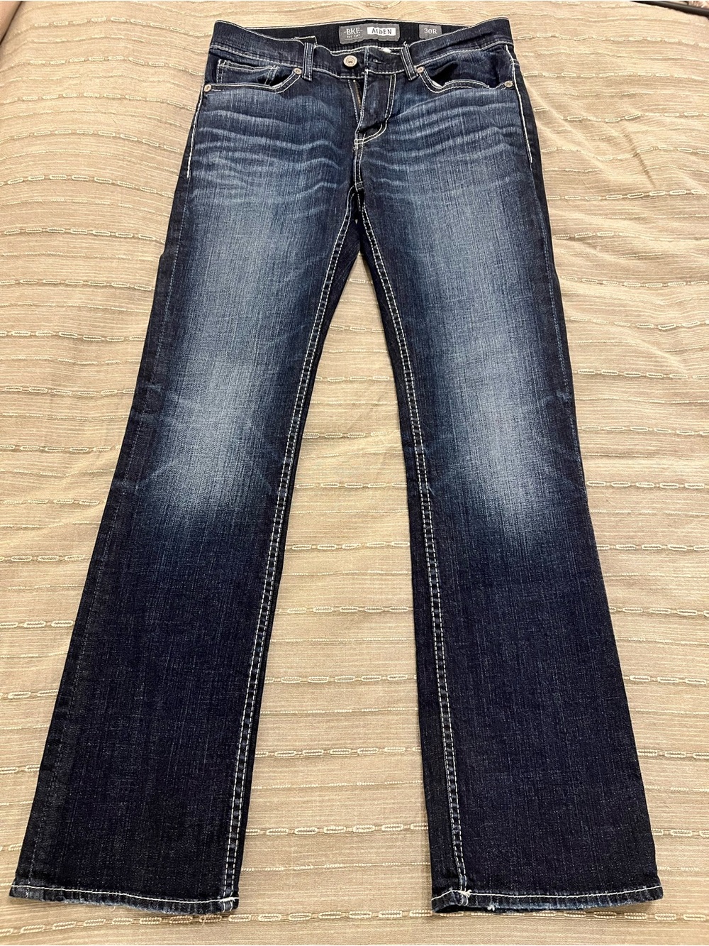 Buckle (BKE) Men’s Dark Wash Straight-Leg Jeans